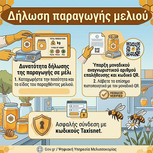 Δήλωση Παραγωγής Μελιού